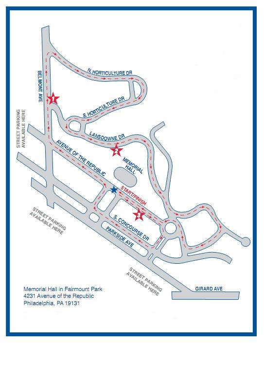 Miles For Myeloma 2018 Course Map