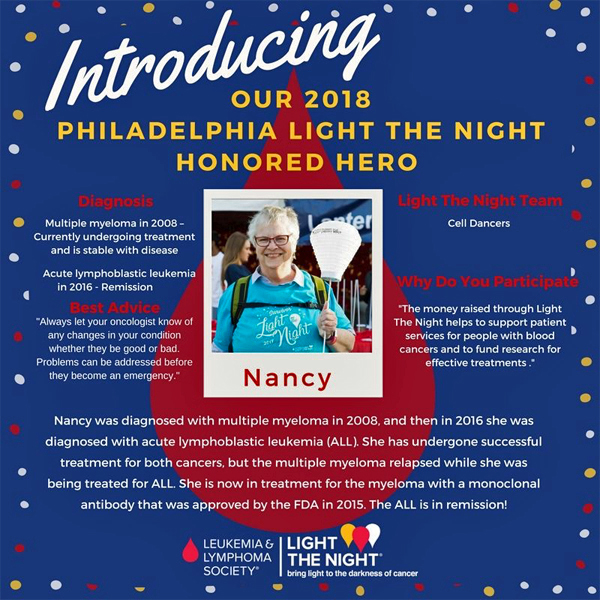 2018 Light the Night Poster featuring Nancy Stewart