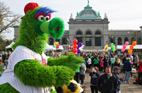 Phillie Phanatic at Please Touch Museum