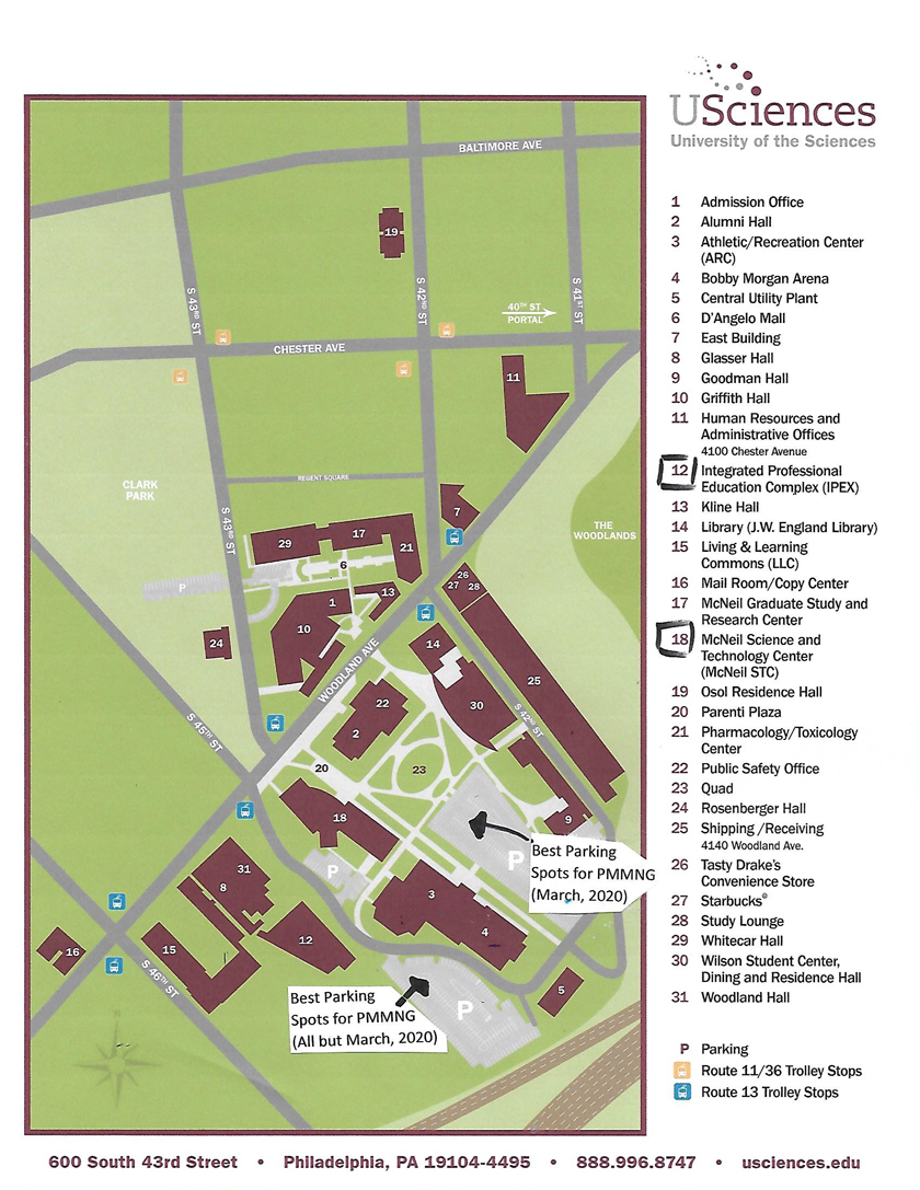 University of Sciences map