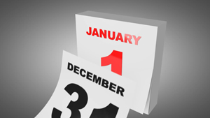 changing calendar from December 31 to January 1